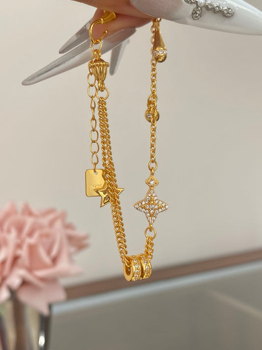 Celestial Star Charm Bracelet