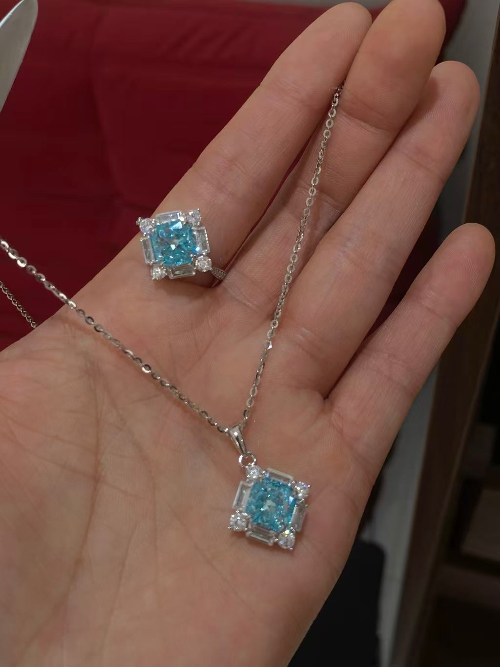 Paraiba Blue Zircon Stud Earrings | S925 Silver